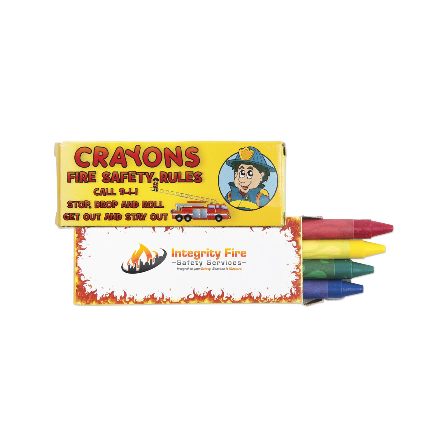 4 Pack Fire Safety Crayons
