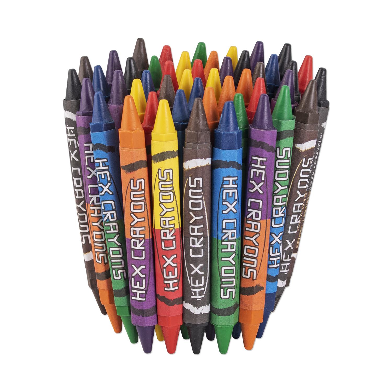 #S98006 Double Sided Hexagon Bulk Crayons