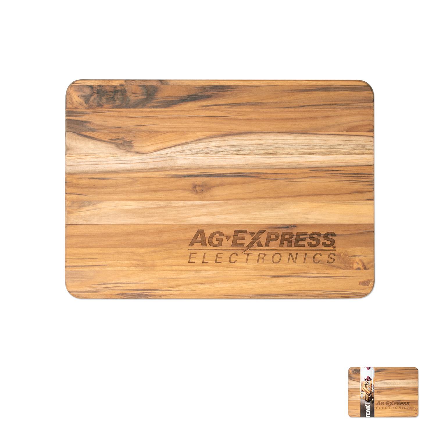WL1557X 14" X 10" Teak Wood Cutting Board