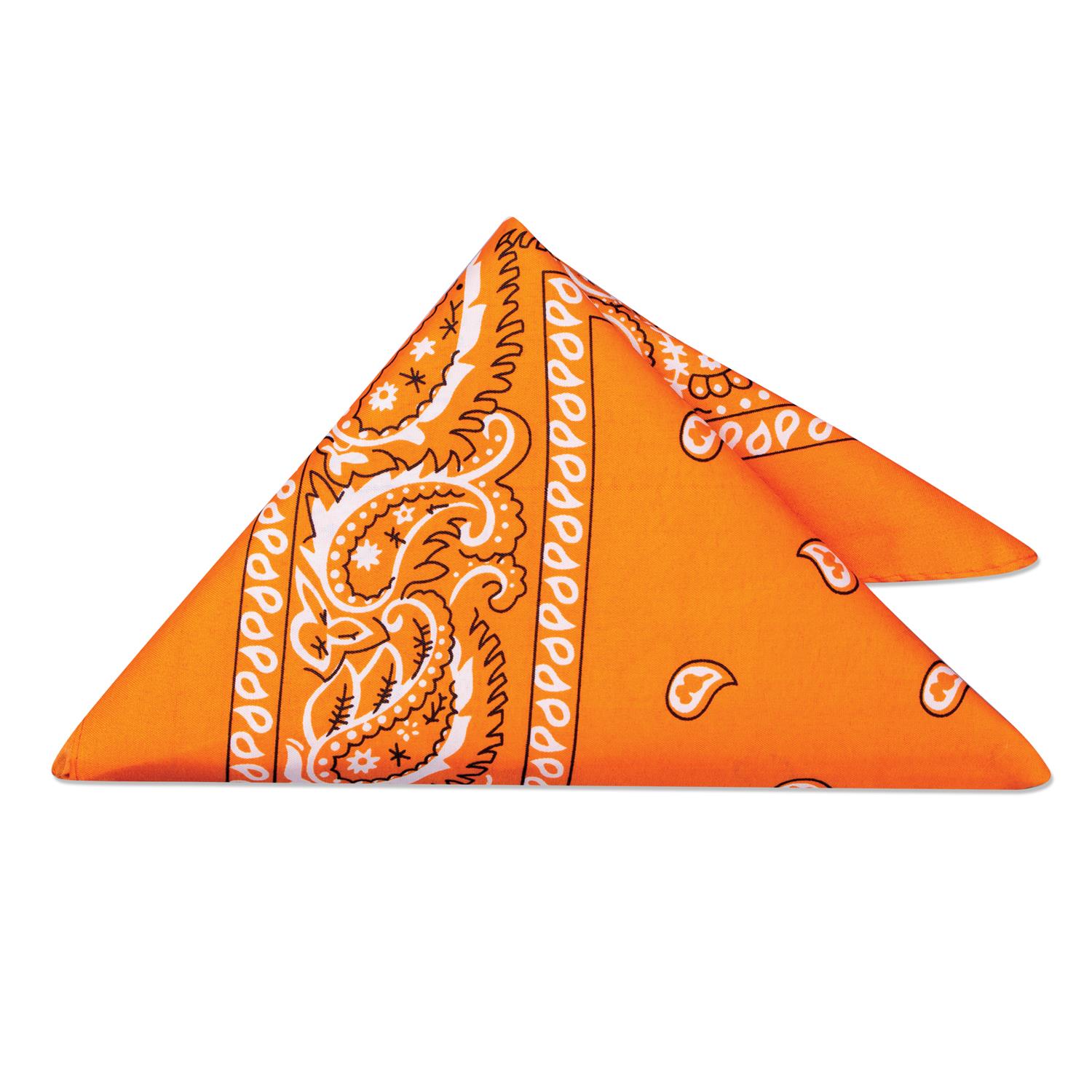 orange neck bandana