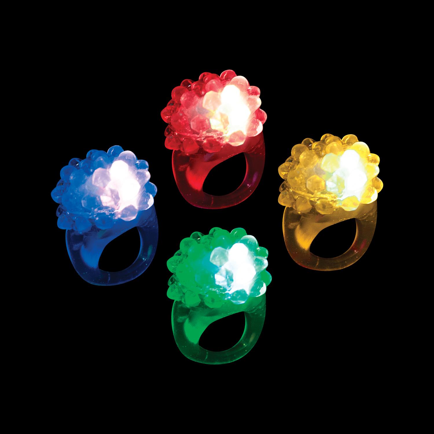 WP390 MultiColored LED Jelly Rings