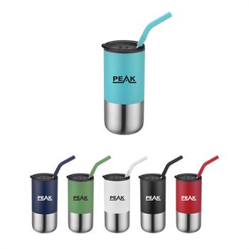 DRK1 - 16 Oz. Double Wall Tumbler with Straw