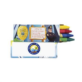 4 PACK POLICE CRAYONS