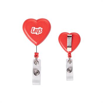 S11221X - Heart Shaped Badge Reel