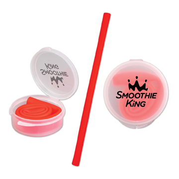S21255X - Reusable Silicone Straw in Portable Case