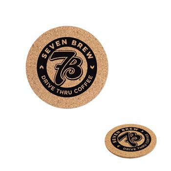 S21325X - Round Cork Coaster