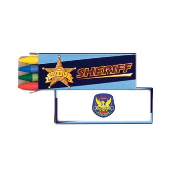 S24048X - 4 Pack Sheriff Crayons