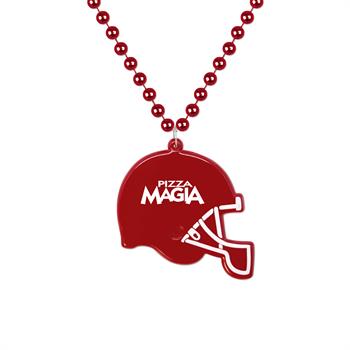 S55078X - Football Helmet Medallion Beads