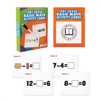 S63049X - Wipe Off Dry Erase Cards - Math