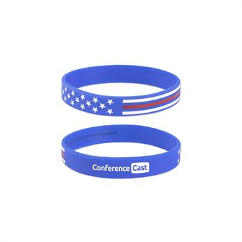 S6752X - Patriotic Silicone Wristband Bracelets