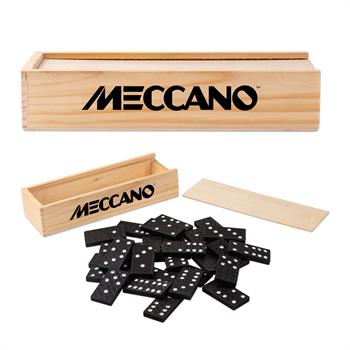 DOMINOES IN WOOD BOX