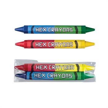 S98003 - Double Sided Hexagon Crayons