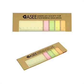 WL1462SS - Recycled Sticky Notepad with Ruler