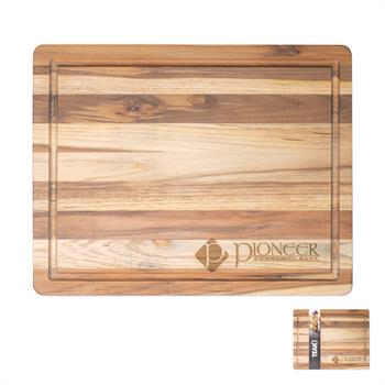 WL1555X - 18" X 14" Teak Wood Cutting Board with Juice Groove
