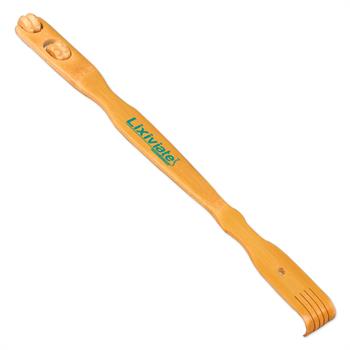 WL340X - Wood Backscratcher with Two Massaging Rollers