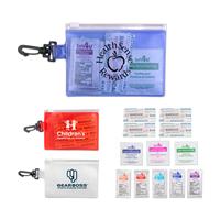 First Aid in Zip Close Pouch with Carabiner