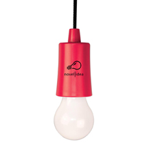Red Bulb Shaped LED with Cord