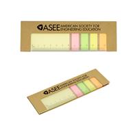 Recycled Sticky Notepad with Ruler
