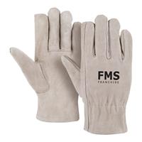 Gray Suede Cowhide Leather Gloves