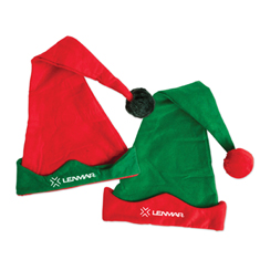 Elf Hat With Pom Poms