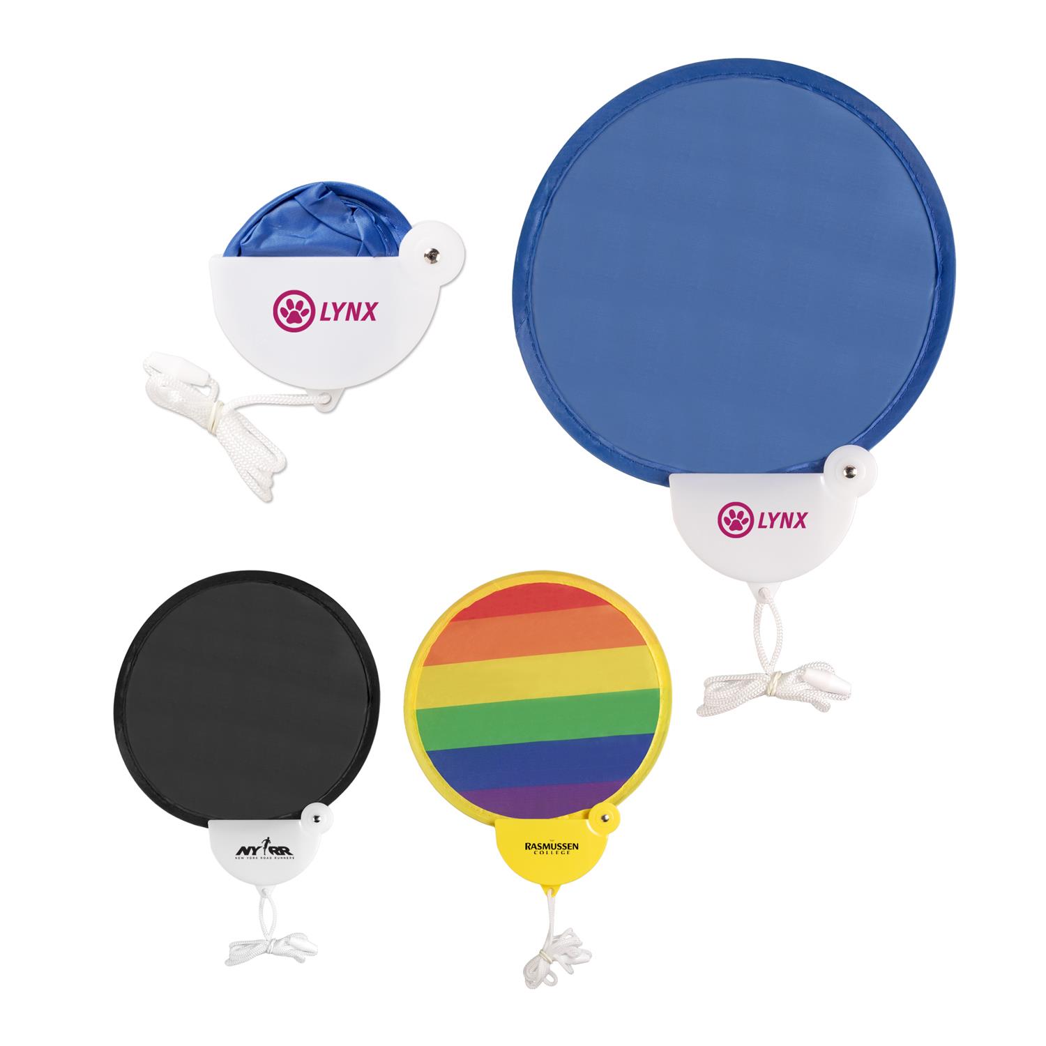 #FAN9 Twist and Fold Hand Fan with Handle