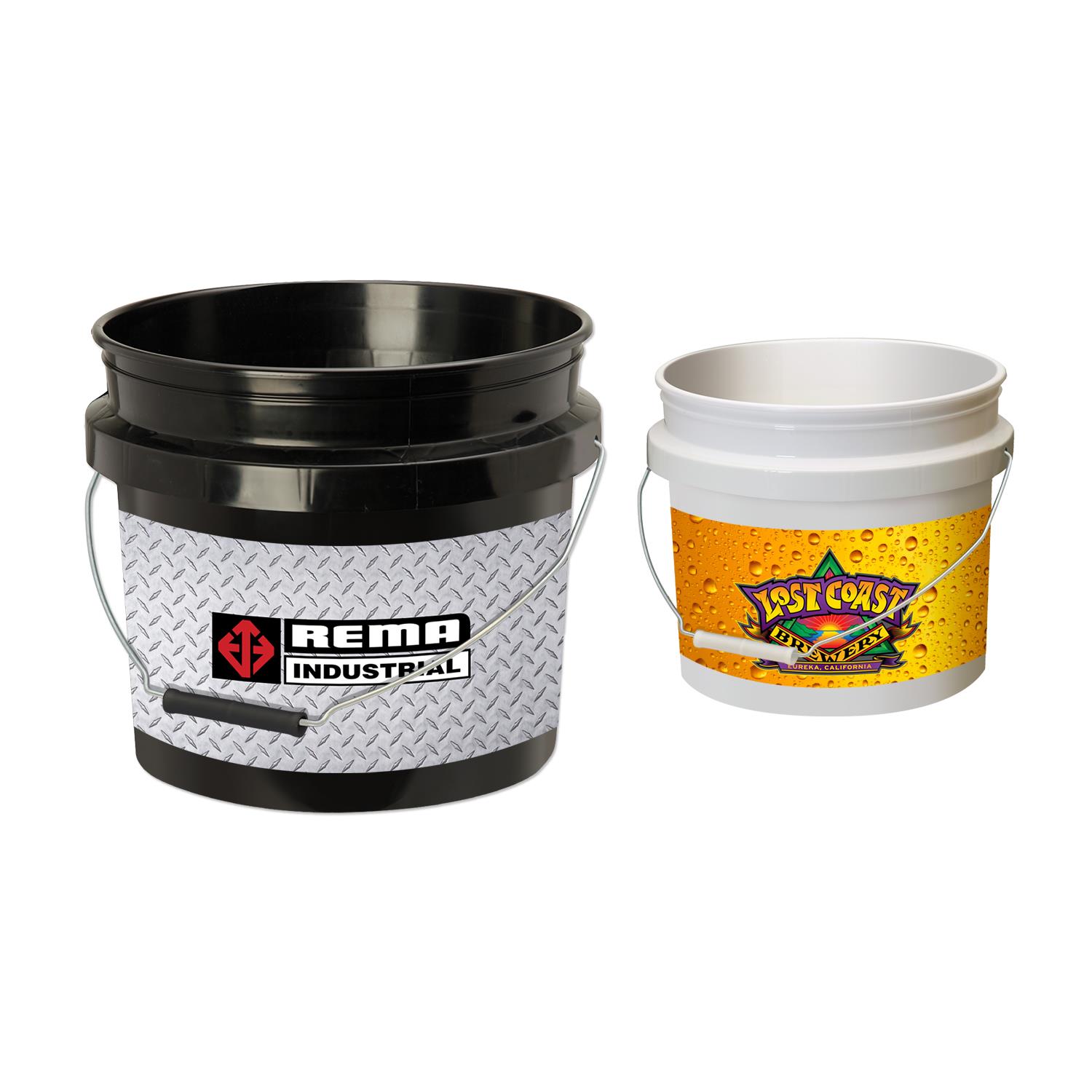 #SHTMBK 3.5 Gallon Custom Metal Handle Bucket