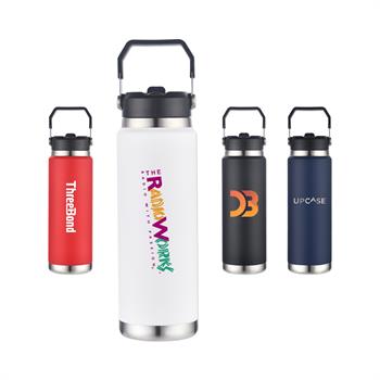 DRK34 - 30 Oz. Vacuum Bottle with Straw and Carry Handle