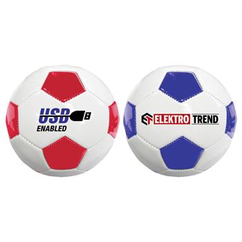 GBALL12 - Mini Synthetic Leather Colored Size 1 Soccer Ball
