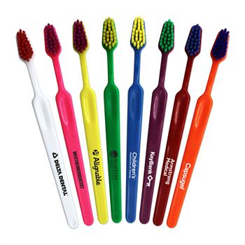GBRU13 - 6" Duo Colored Junior Toothbrush
