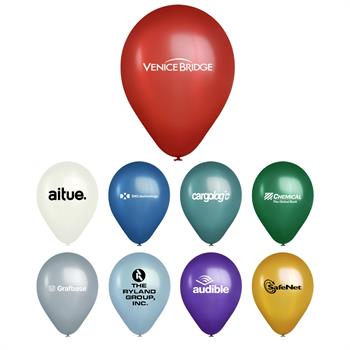 GMETBAL1 - 9" USA Metallic Latex Balloons