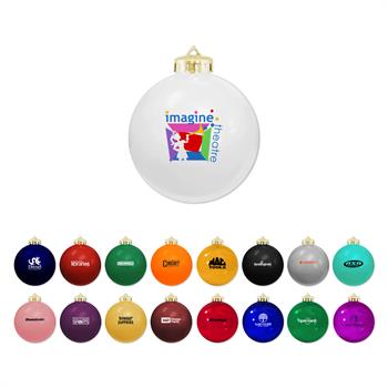GORN1 - 3 1/4" USA-Made Round Glossy Shatterproof Ornament