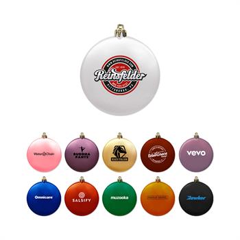 GORN5 - 3" Satin Finish Flat Shatterproof Ornament