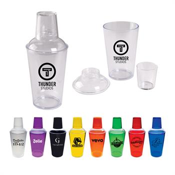 HDRK3 - 3 Piece Plastic Cocktail Shaker