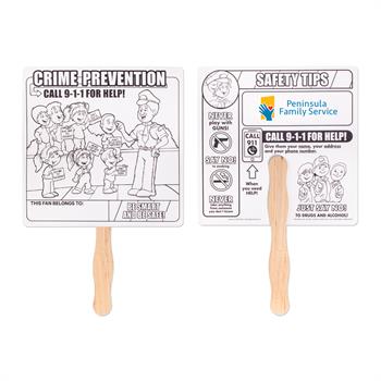 HF3 - Crime Prevention Hand Fan