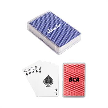 PLYSTD - Standard Playing Cards in Clear Plastic Case