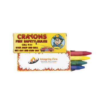 S11118X - 4 Pack Fire Safety Crayons