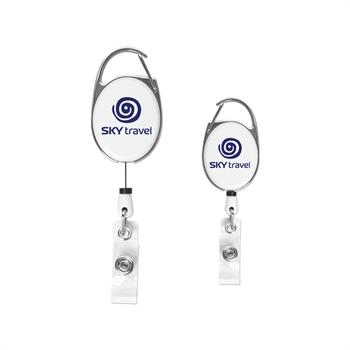 S11222X - Carabiner Clip Badge Reel