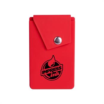 S16378X - Silicone Phone Holder with Snap