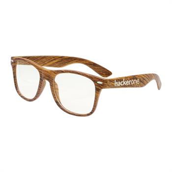 S38033X - Wood Grain Iconic Blue Light Blocking Computer Glasses