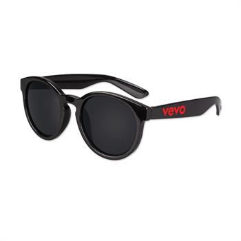 S53113X - Round Lens Black Sunglasses