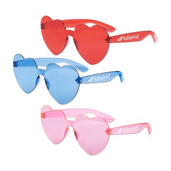 S53201X - Heart Shape No Frame Glasses