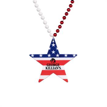 S55199X - Star Patriotic Medallion Beads