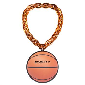 S55208X - Basketball EVA Medallion with Jumbo Chain