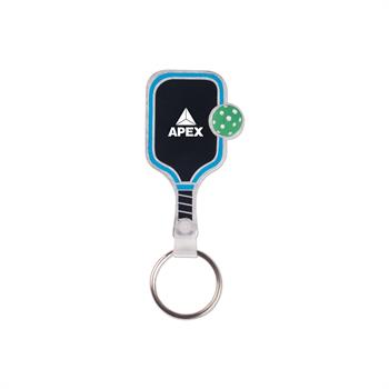 PCKLBL7 - Pickleball Paddle and Ball Keychain