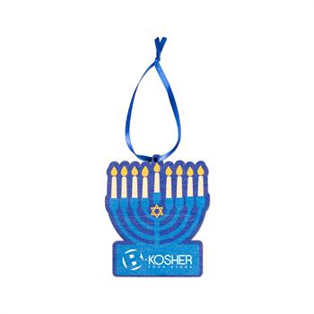S6779X - Wooden Menorah Ornament