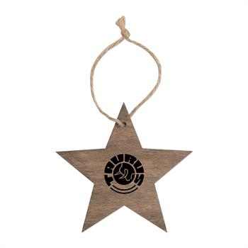 S71412X - Wooden Star Ornament
