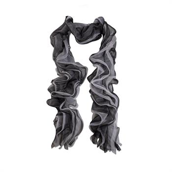 S71479 - Black/White Tulle Boa