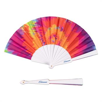 S91103X - Tie-Dye Foldout Hand Fan