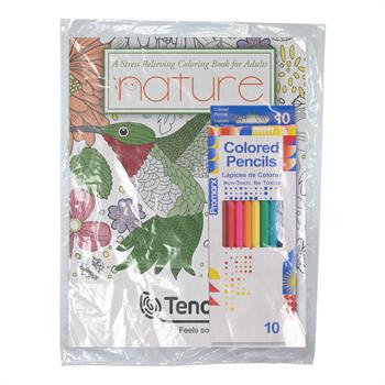 WCB24-FP - Nature Stress Relieving Coloring Books for Adults Fun Pack