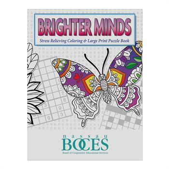 WCB26 - Brighter Minds Large Print /Stress Relieving Coloring Book Combo